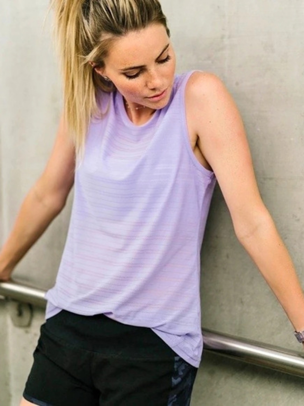 Zyia Active Havana Tank Purple Women's Tank Top XXXL